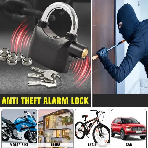 Waterproof Anti-Theft Motion Sensor Alarm Padlock