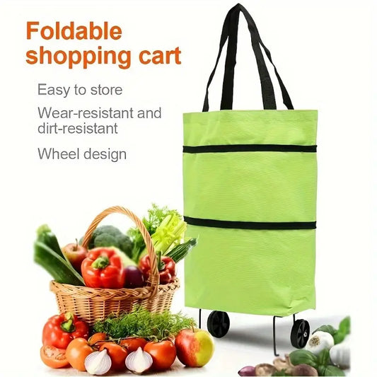 Folding Shopping Trolley Bag With Wheel
