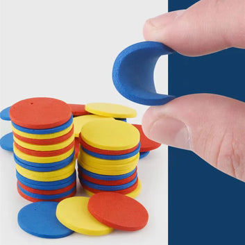 Eva Flying Disc Toy Outdoor Disc Launcher Toy with Trigger for Kids Fun Flying Disc Shooter Game for Boys Girls in Garden Park Backyard Includes 15 Eva Discs Perfect Gift for Toddlers Portable Flying