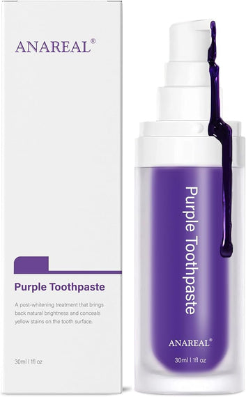 Dental Purple Toothpaste for Teeth Whitening