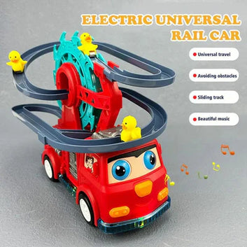 Fire Rail Car with Duck Slide Track